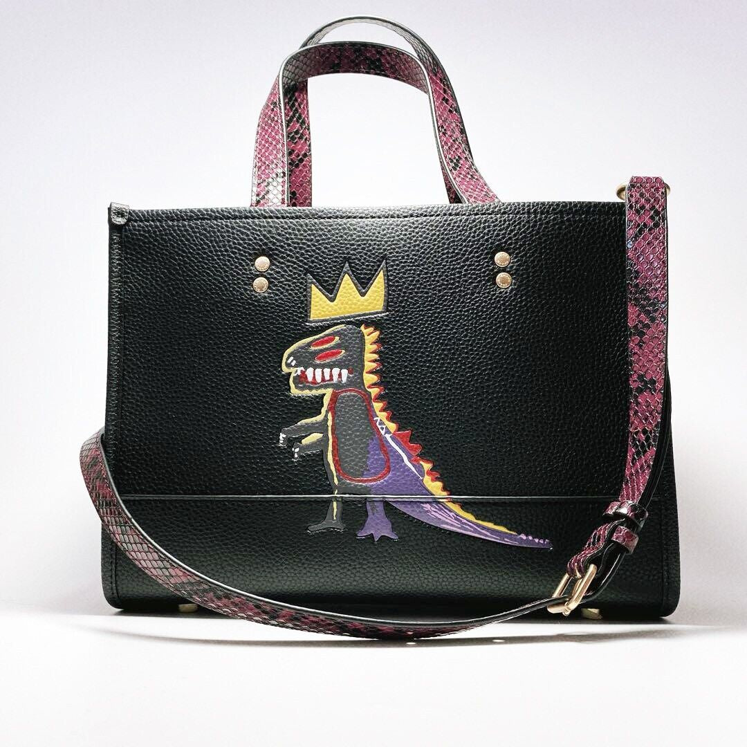 COACH X Basquiat Dempsey Black Carryall Bag