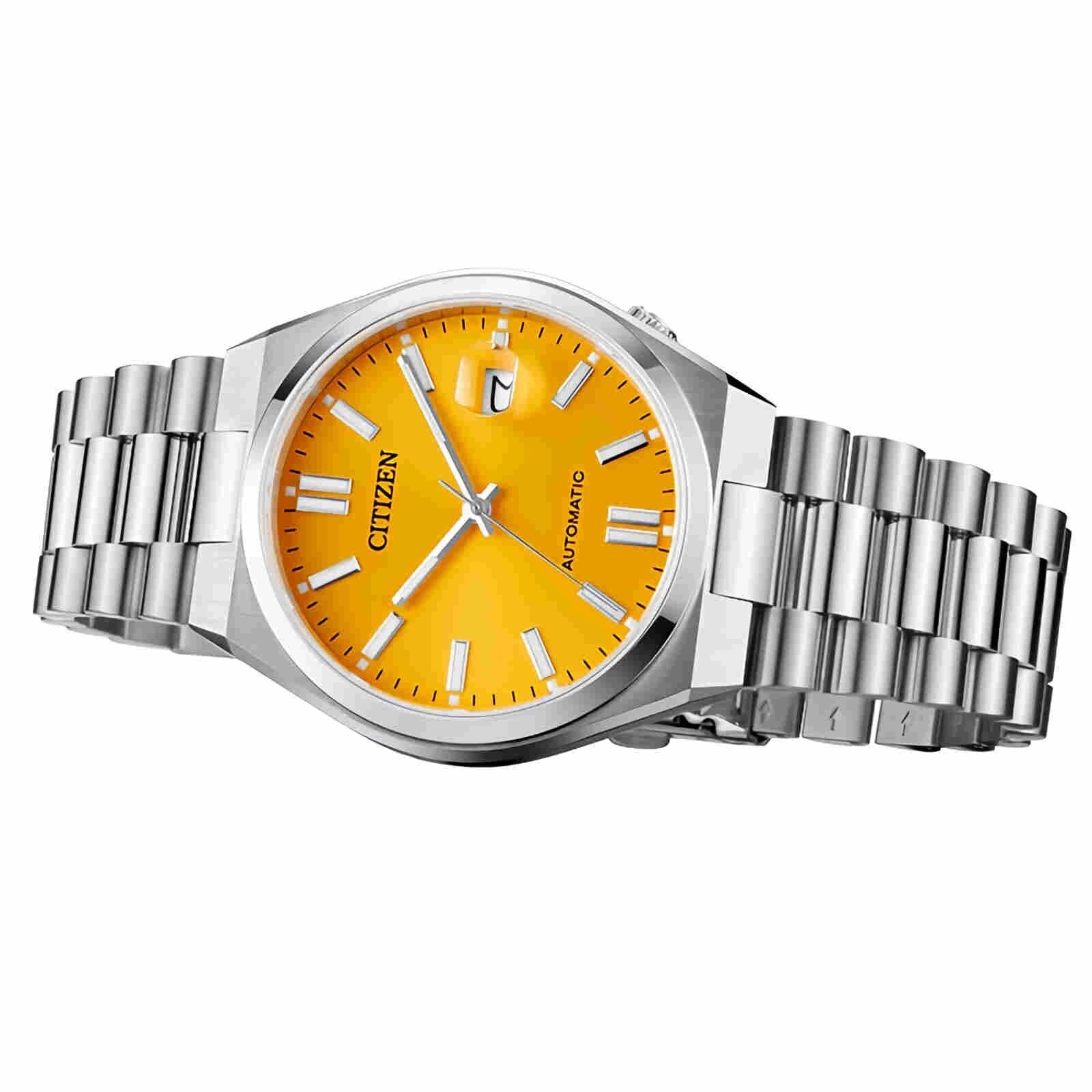 CITIZEN Yellow Dial Steel Watch