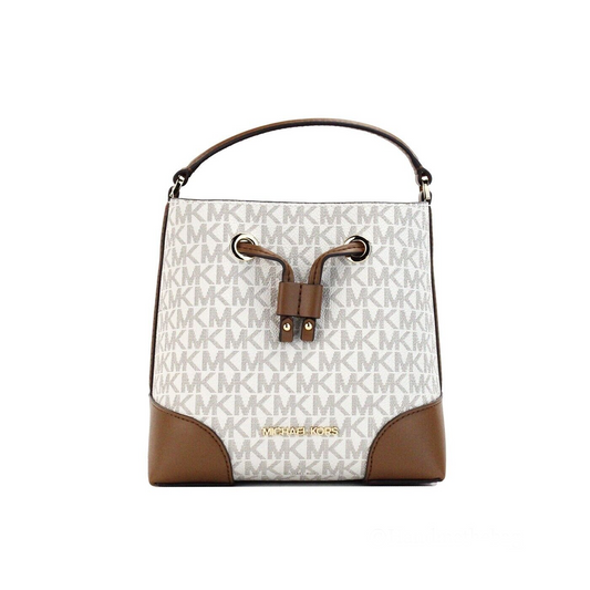 Michael Kors Mercer Small Vanilla Bucket Bag