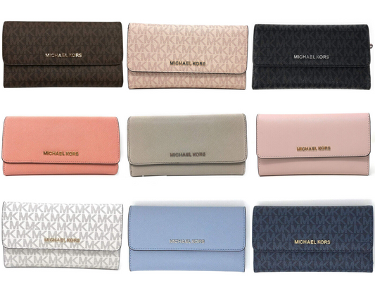 Michael Kors Signature Jet Set Trifold Wallet