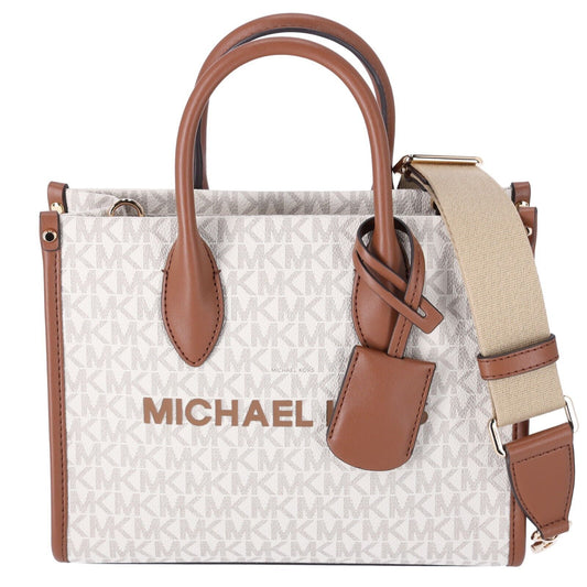 Michael Kors Mirella Small Vanilla Crossbody Tote