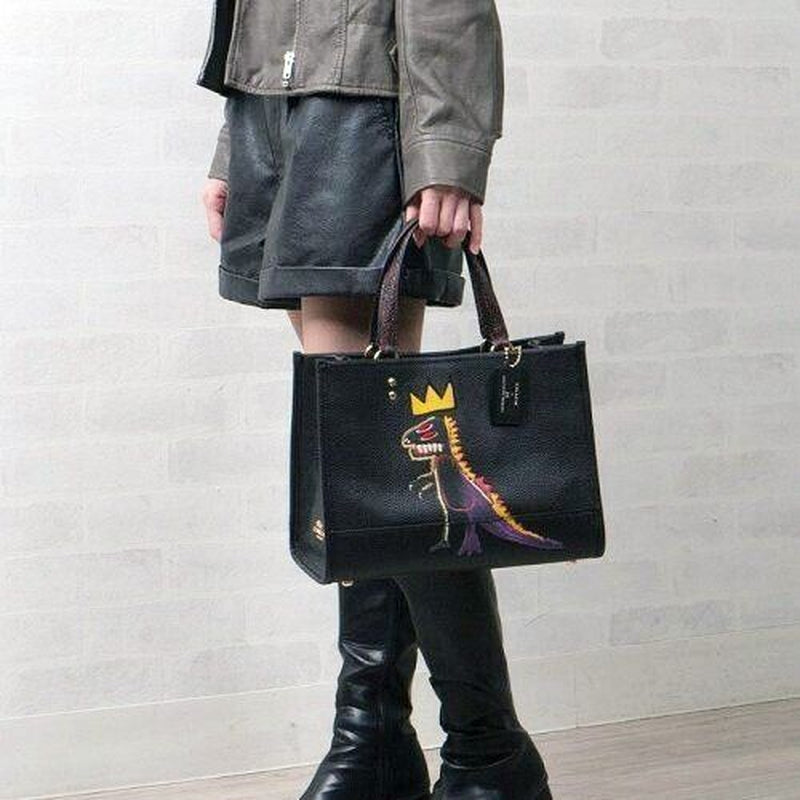 COACH X Basquiat Dempsey Black Carryall Bag