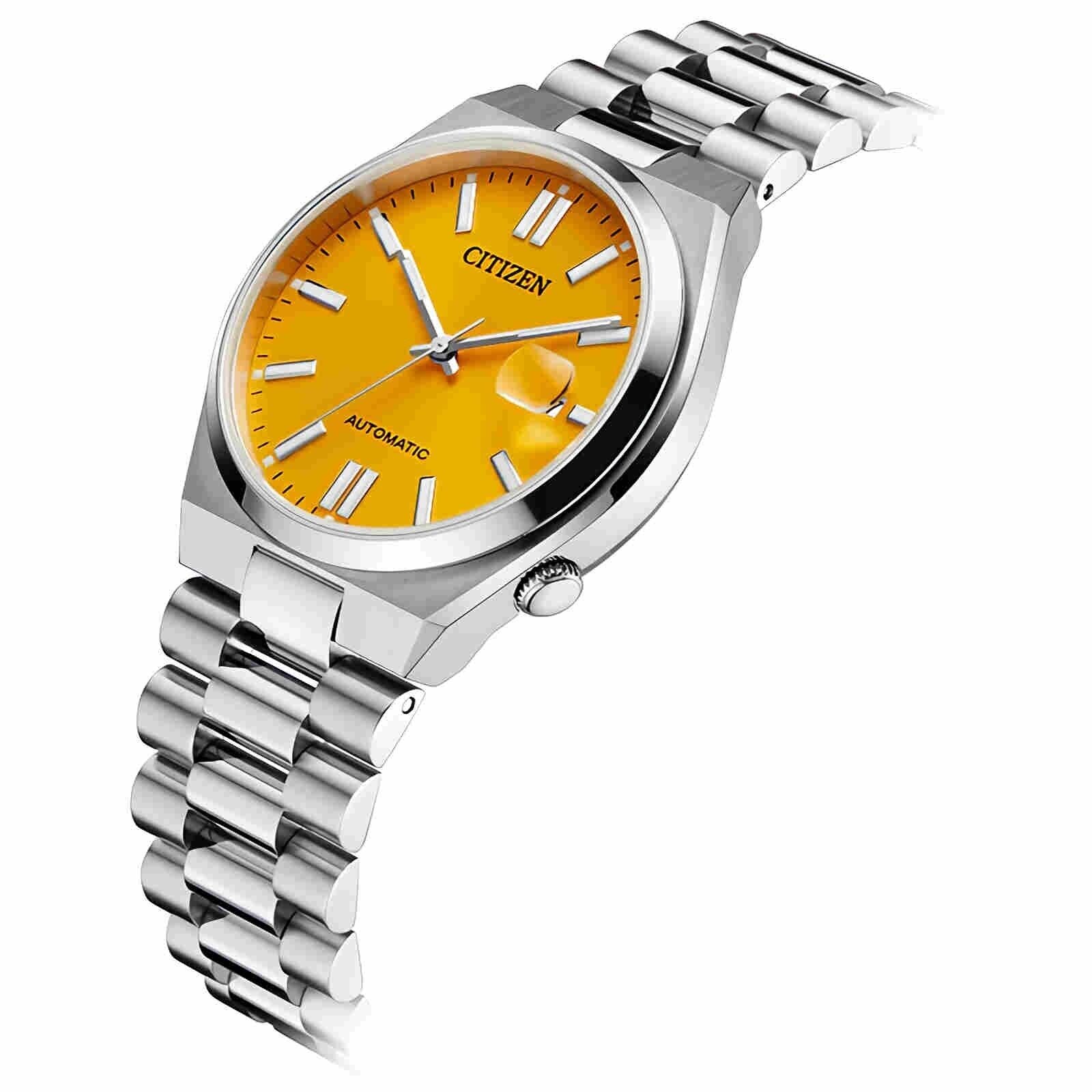 CITIZEN Yellow Dial Steel Watch