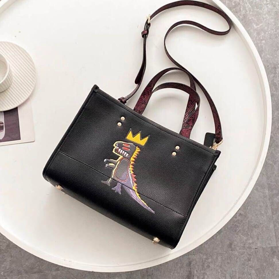 COACH X Basquiat Dempsey Black Carryall Bag