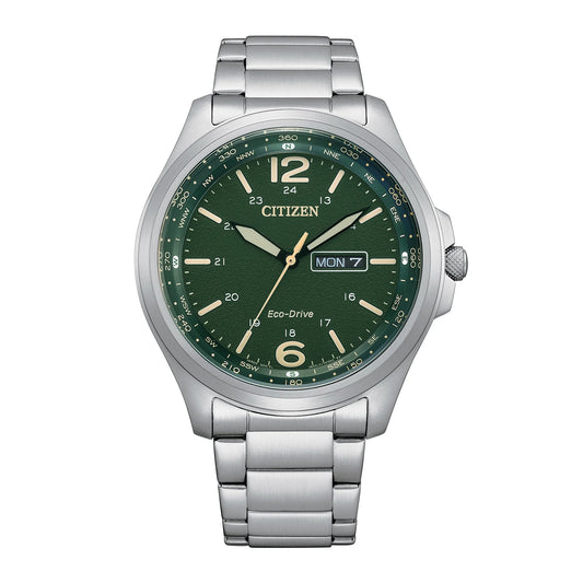 Citizen Eco-Drive Classic Green/Steel Watch