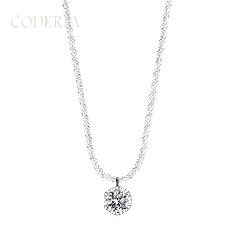 925 Sterling Silver/Moissanite Diamond Necklace