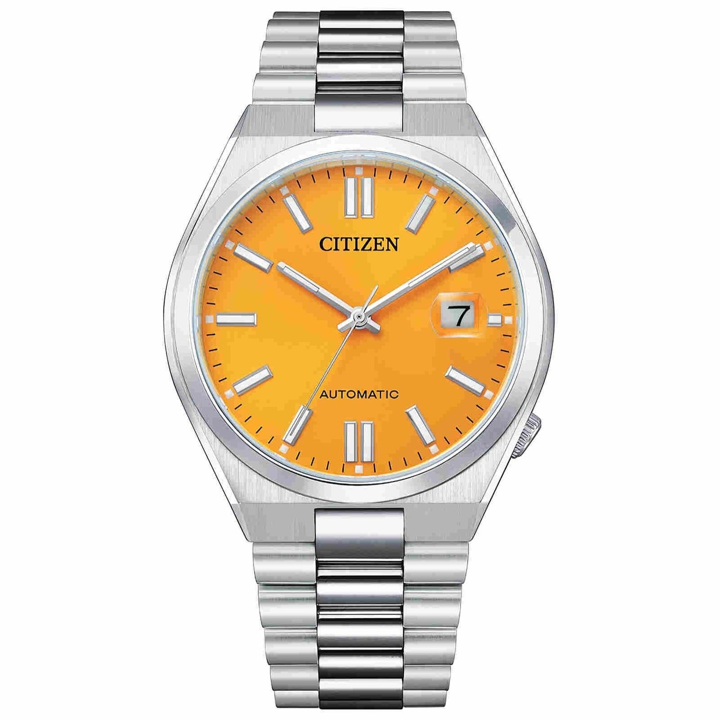 CITIZEN Yellow Dial Steel Watch