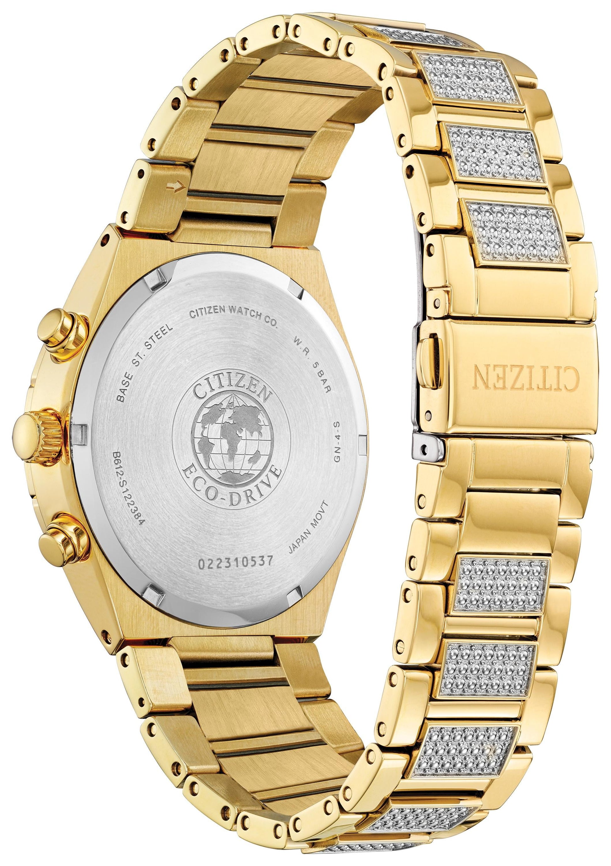 Citizen Eco-Drive Crystal/Gold Tone Watch