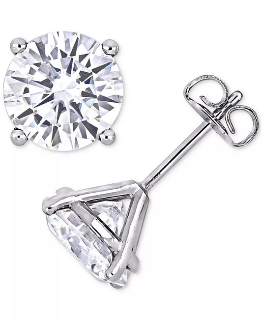 Lab-Created Moissanite Stud Earrings (4 Ct. T.W.) in 14K White Gold